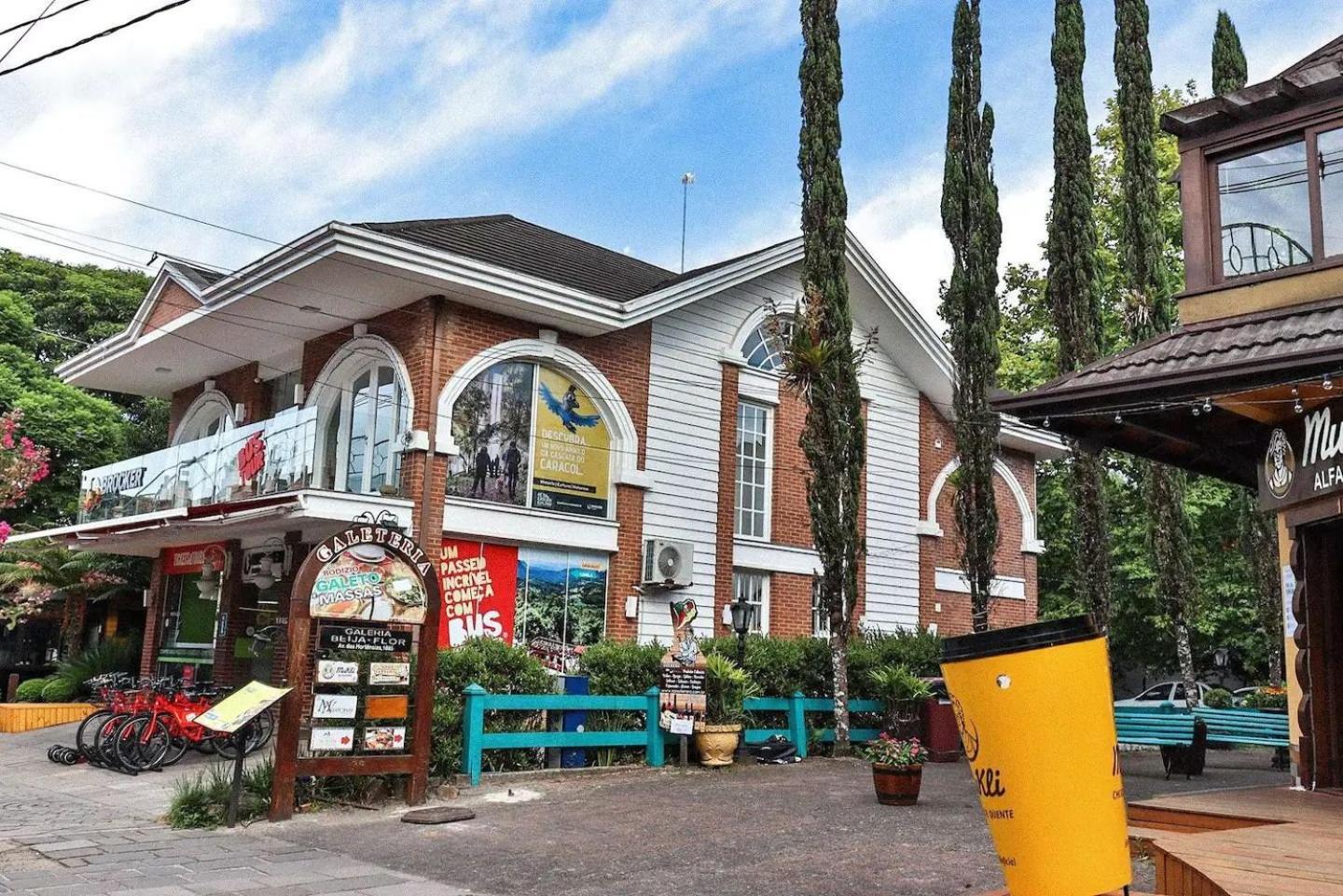شقة Locar-In Gramado - Loft A 50 M Da Rua Coberta. المظهر الخارجي الصورة