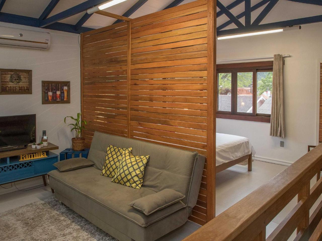 شقة Locar-In Gramado - Loft A 50 M Da Rua Coberta. المظهر الخارجي الصورة